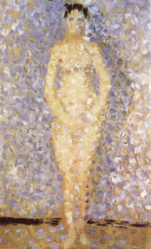 Georges Seurat Standing Female Nude